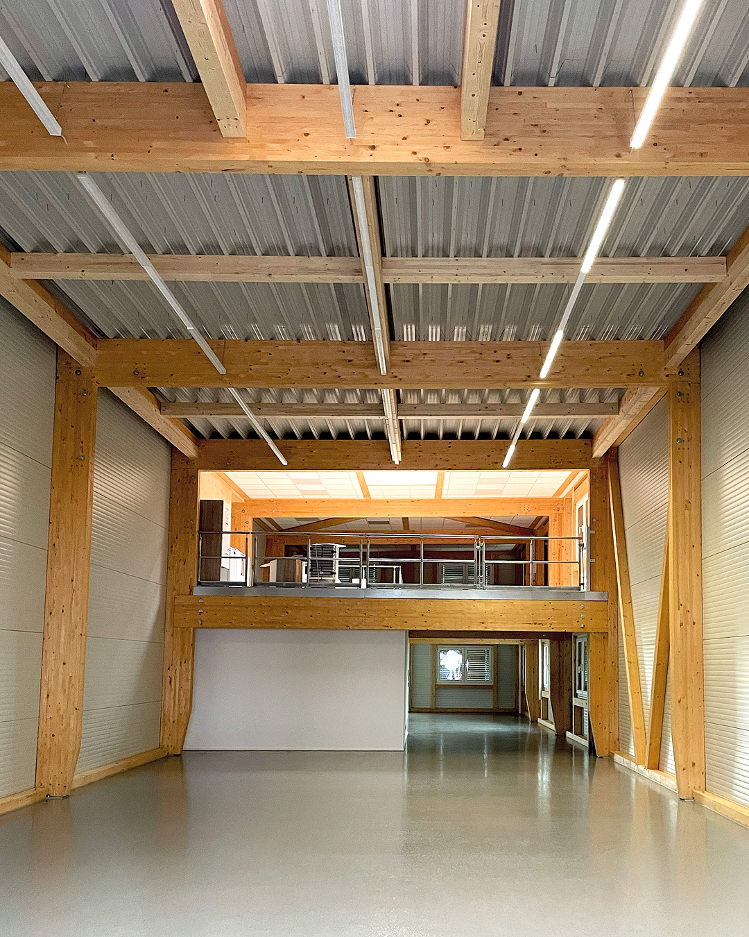 Innenansicht Neubau Montagehalle