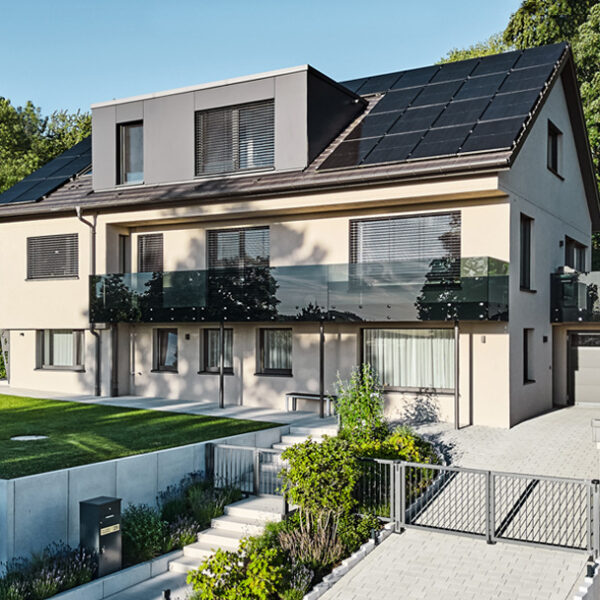 Ansicht Einfamilienhaus Straßenseite