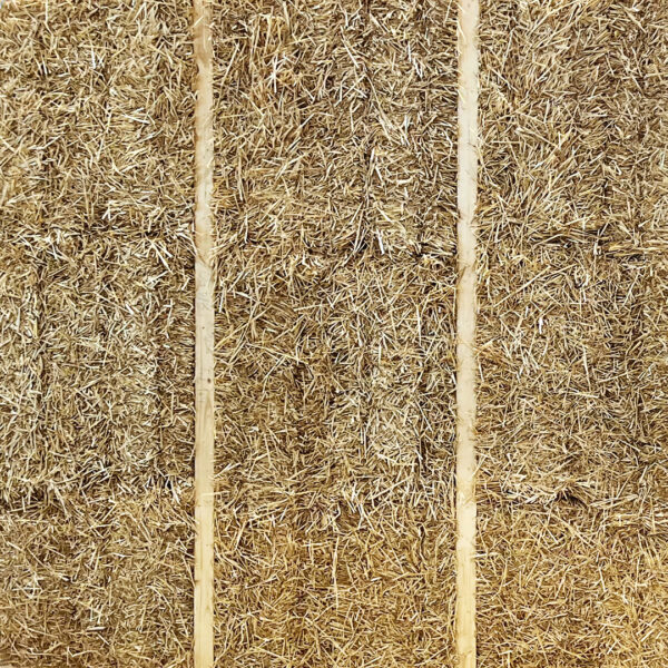 Detailansicht gepresstes Stroh in Modul
